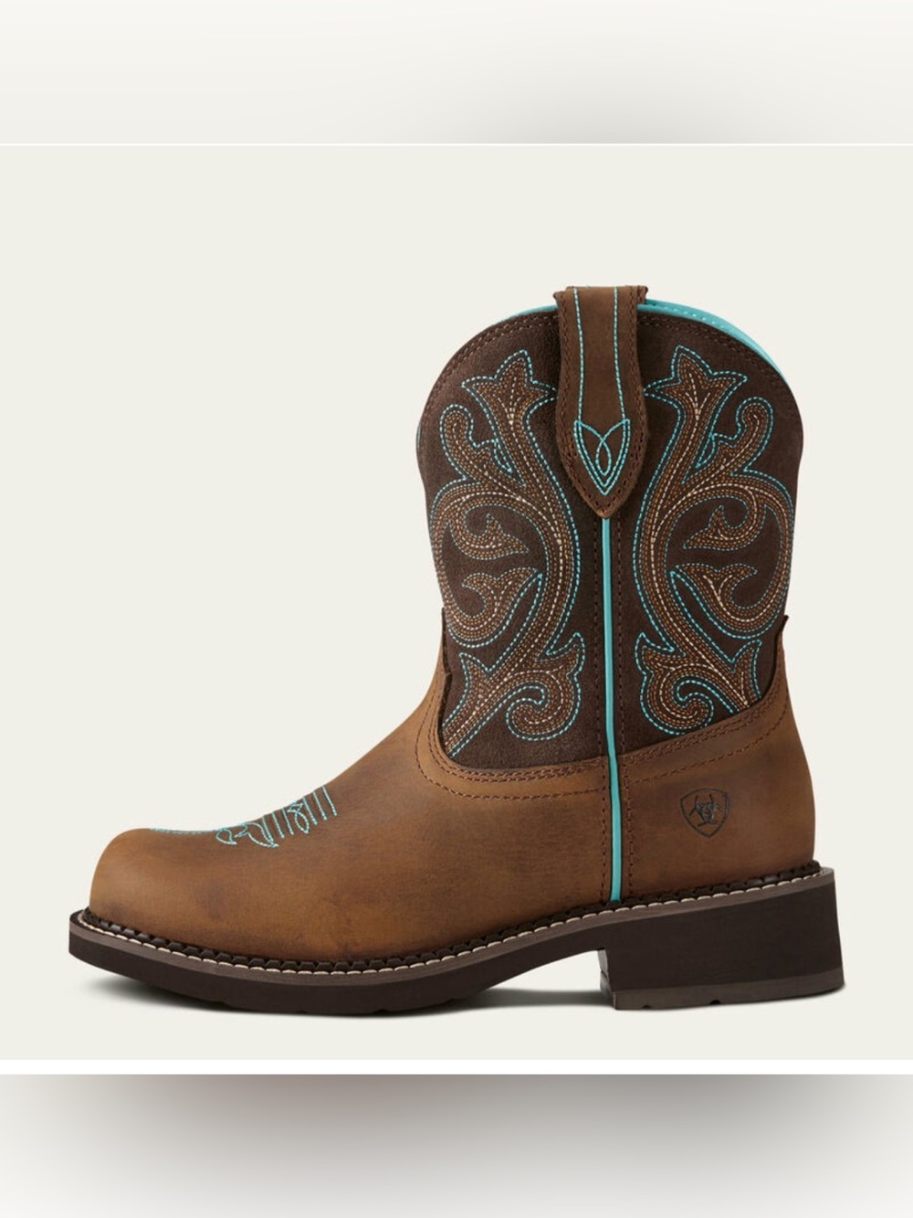Ariat Fatbaby Heritage Western Boot Leather Brown Round Toe 5.5B